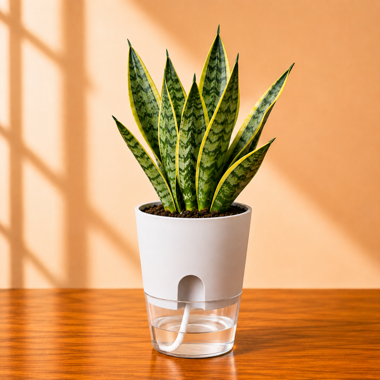 Self-watering Snake Plant